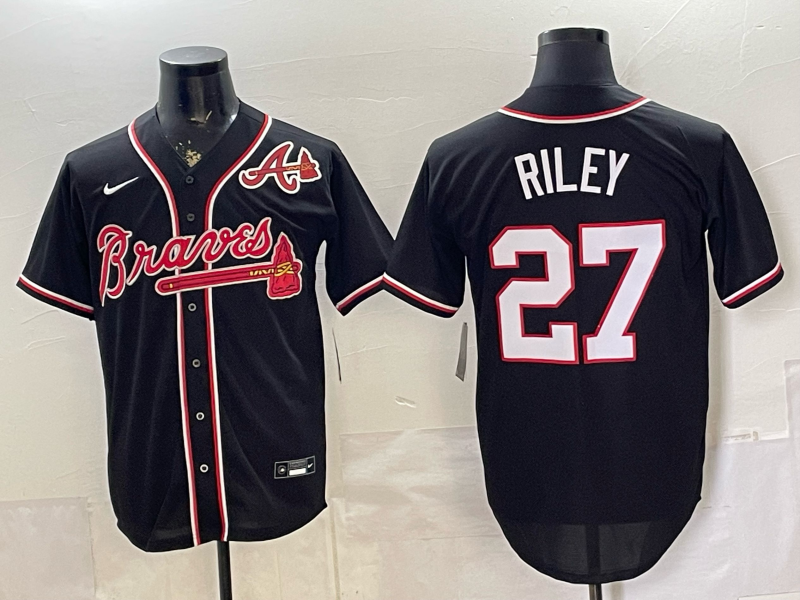 Men Atlanta Braves #27 Riley black Nike 2026 Jersey 0528005->atlanta braves->MLB Jersey